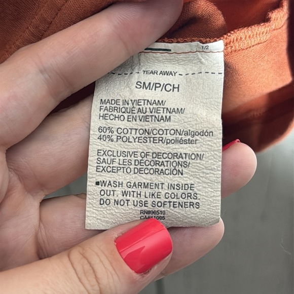 Project Rock Shirt Orange Small Under Armour Iron Paradise Loose Fit Gym Tee - Picture 4 of 4